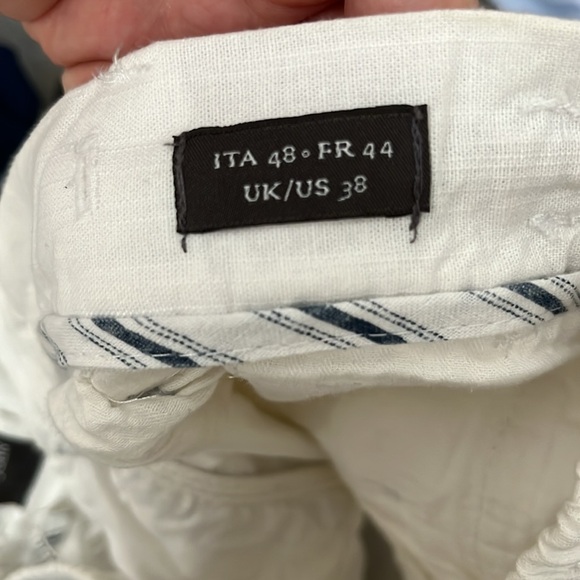 Men, Dan John size US 38 100% cotton off-white pants - Picture 6 of 6